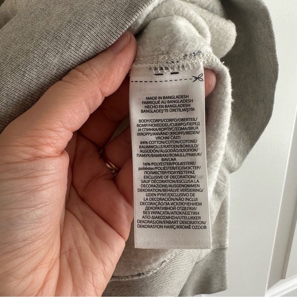 Polo Ralph Lauren Heather Gray Navy Tennis Collegiate Graphic Sweatshirt NWT - Picture 6 of 7